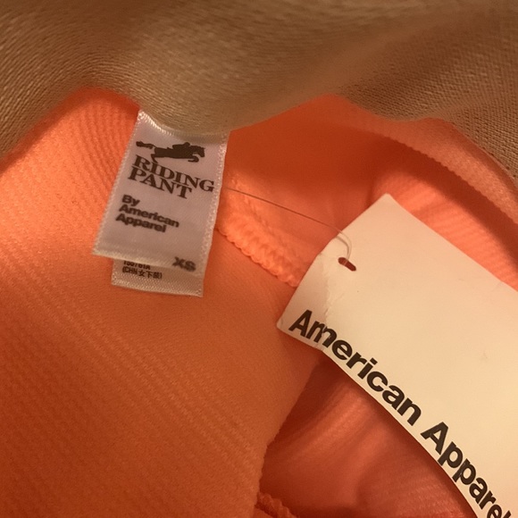 American Apparel Ribbed Riding Pants XS in RARE Pink Cheeks - Picture 8 of 8